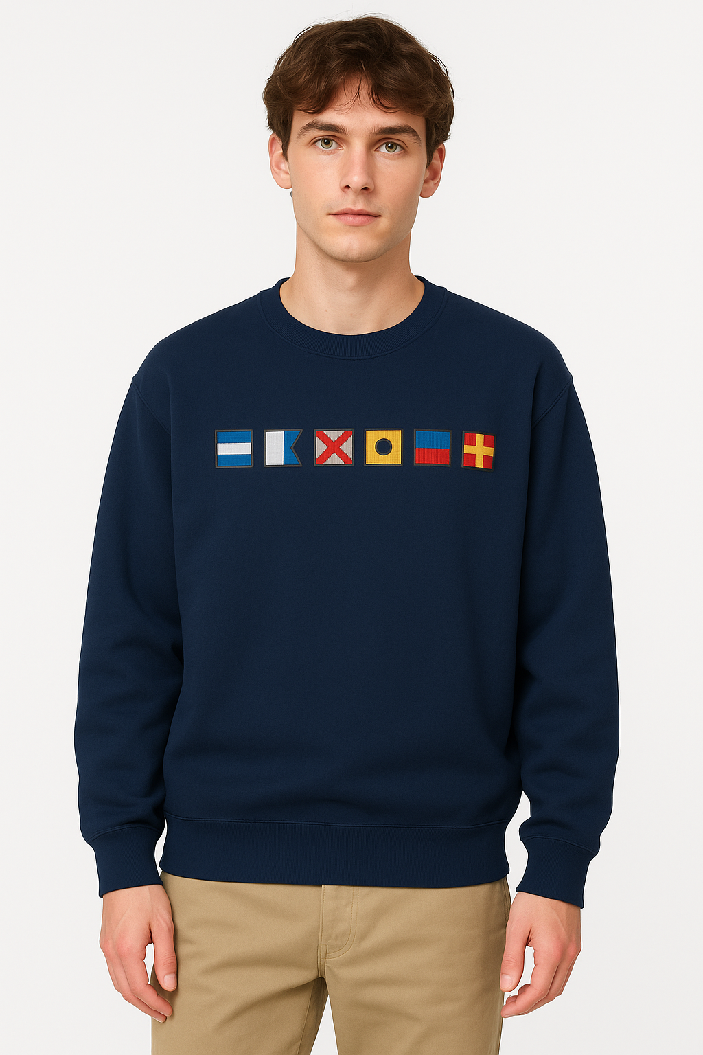Sudadera Náutica Unisex Azul Marino