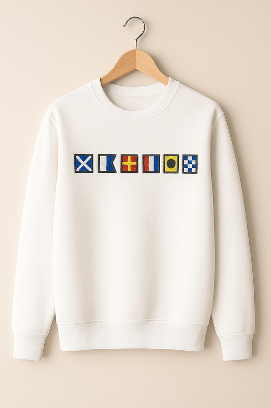Sudadera Náutica Unisex Blanco