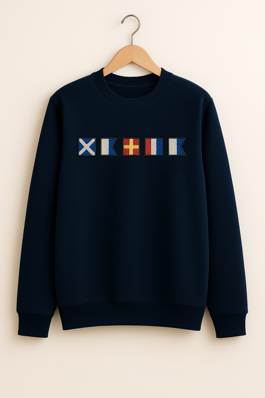 Sudadera Náutica Unisex Azul Marino
